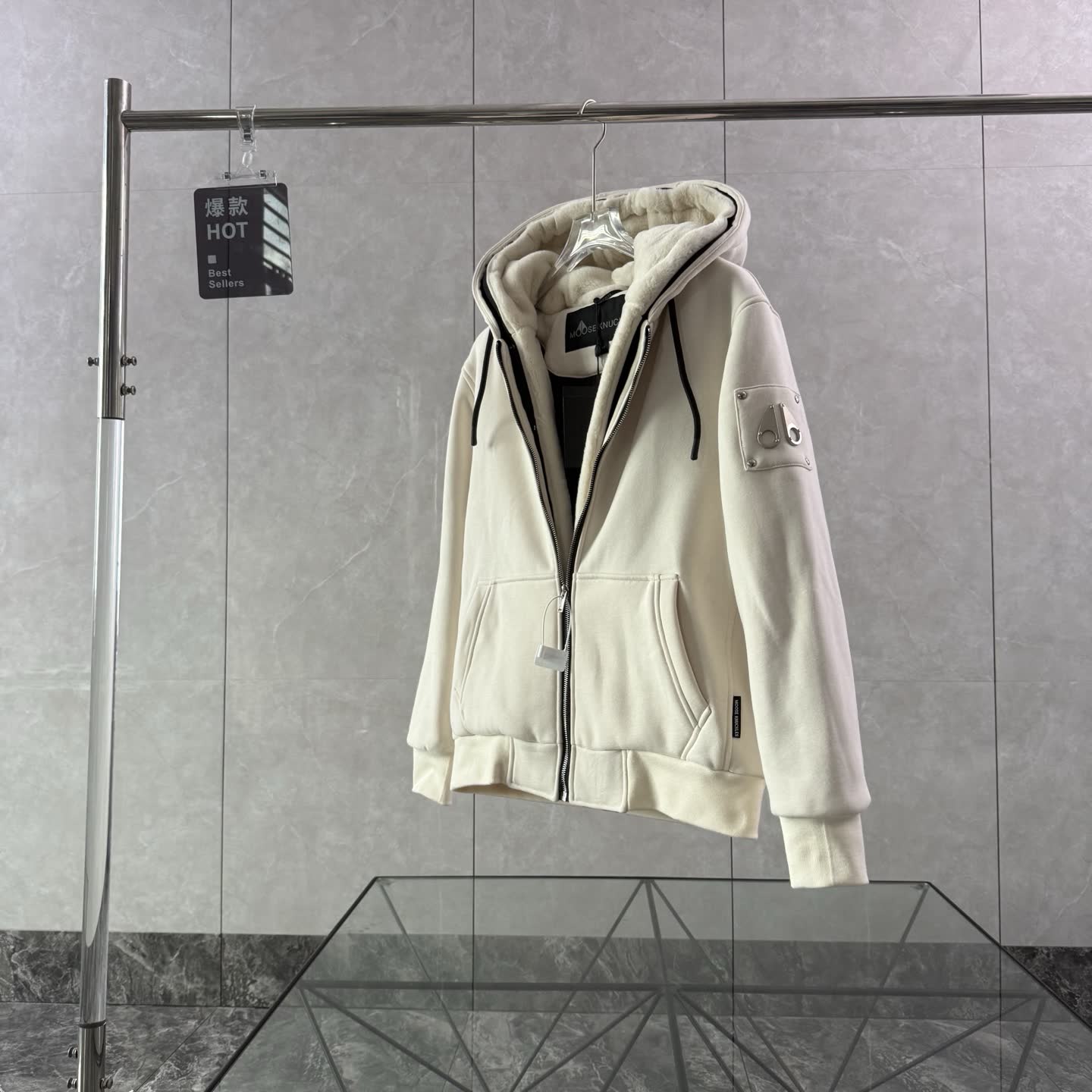 Moose Knuckles Hooded Zip Jacket